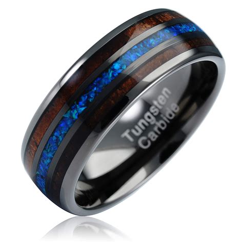 Men's Black Tungsten Carbide Pipe-Cut Wedding Band Engagement Ring Brushed Comfort Fit 12mm 8.5. Reduced price. +7 options. $ 2999. $139.99.